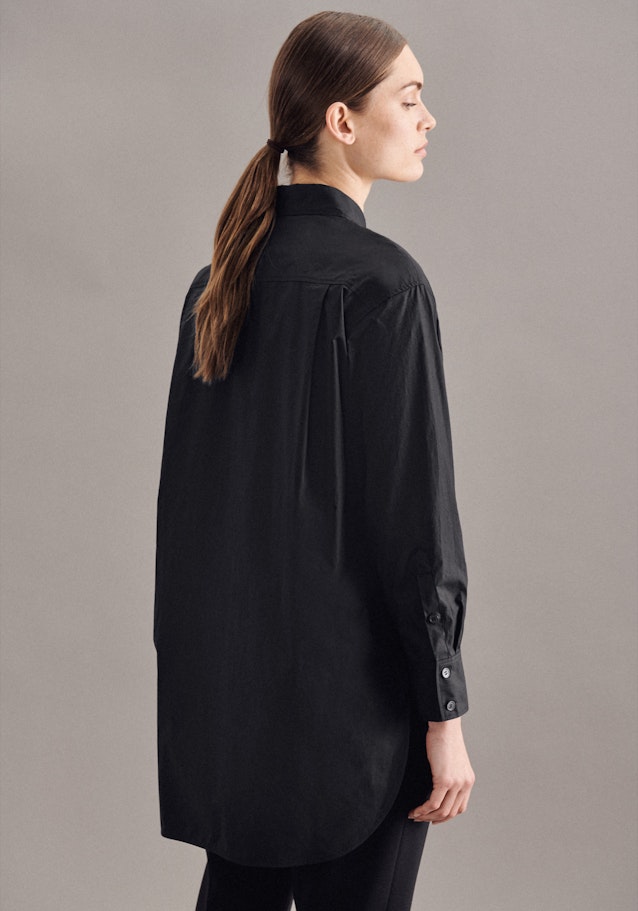 Oversized fit Hemdbluse Uni in Grau | Seidensticker Onlineshop
