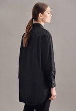 Oversized fit Hemdbluse Uni in Grau |  Seidensticker Onlineshop