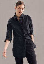 Oversized fit Hemdbluse Uni in Grau |  Seidensticker Onlineshop