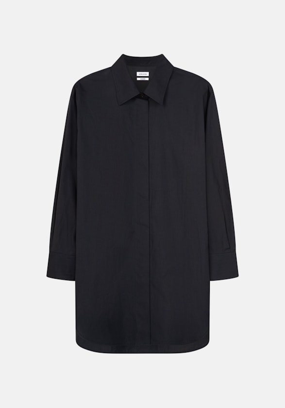 Oversized fit Hemdbluse Uni in Grau | Seidensticker Onlineshop