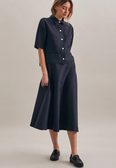 Rock Uni in Dunkelblau |  Seidensticker Onlineshop