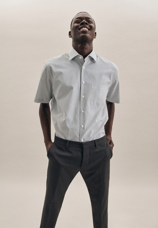 Regular Oxford shirt Stripe in Green |  Seidensticker Onlineshop