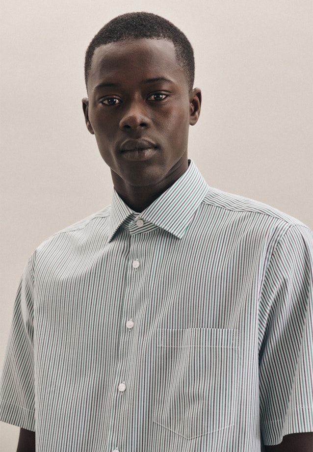 Regular Oxford shirt Stripe in Green |  Seidensticker Onlineshop