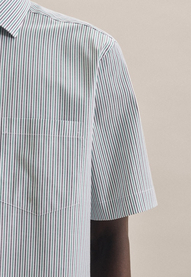 Regular Oxford shirt Stripe in Green |  Seidensticker Onlineshop