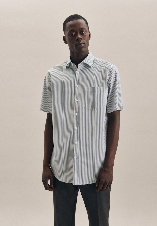 Regular Oxford shirt Stripe in Green |  Seidensticker Onlineshop