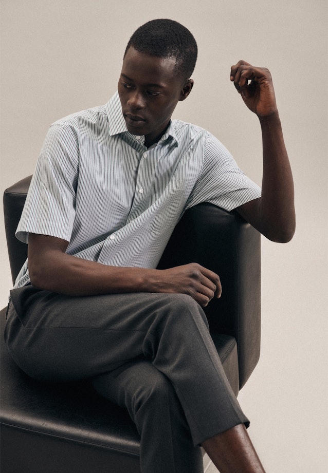 Regular Oxford shirt Stripe in Green |  Seidensticker Onlineshop