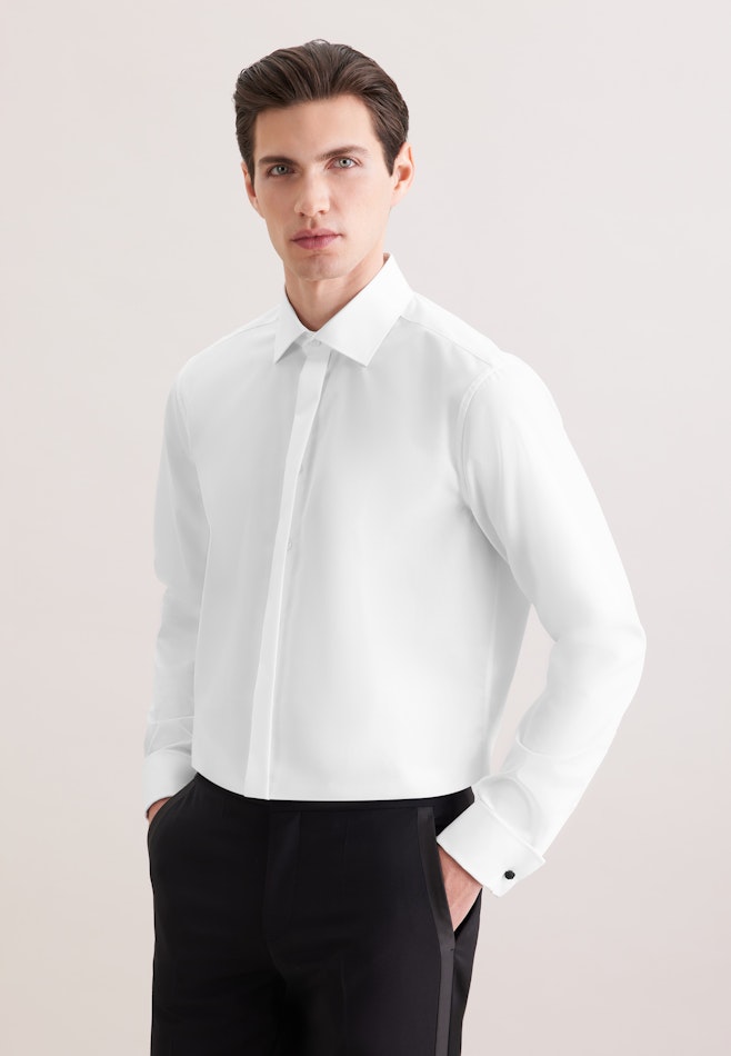 Regular Gala Uni dans Blanc | Boutique en ligne Seidensticker