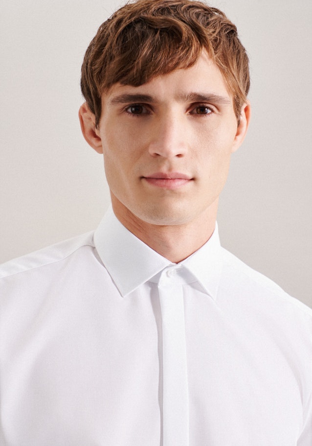 Regular , Smokinghemd Uni in Blanc | Seidensticker Onlineshop