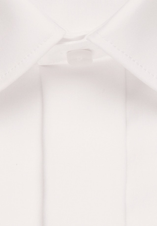 Non-iron Popeline Galashirt in Regular with Kentkraag in Ecru |  Seidensticker Onlineshop