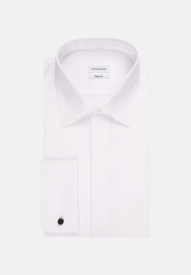 Chemise de soirée Regular Popeline Col Kent in Blanc |  Seidensticker Onlineshop