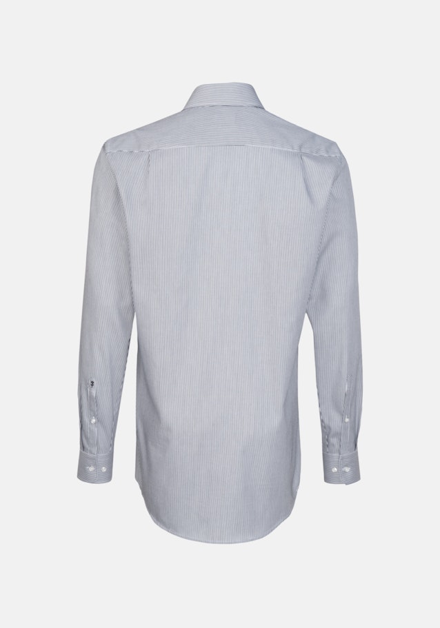 Bügelfreies Twill Business Hemd in Regular mit Kentkragen und extra langem Arm in Dunkelblau |  Seidensticker Onlineshop