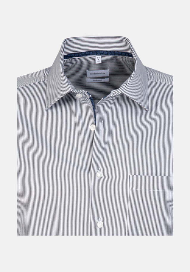 Chemise Business Regular Col Kent  manches extra-longues in Bleu Foncé |  Seidensticker Onlineshop