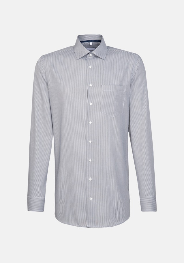 Chemise Business Regular Col Kent  manches extra-longues in Bleu Foncé |  Seidensticker Onlineshop