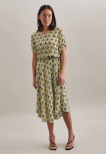 Kleid Druck in Gelb |  Seidensticker Onlineshop