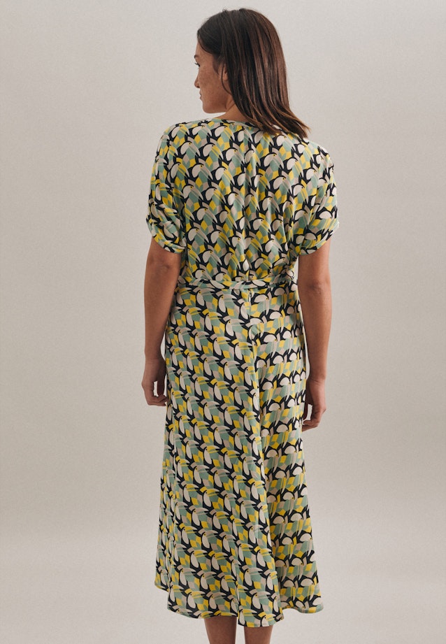 Popeline Midi Kleid in Gelb |  Seidensticker Onlineshop