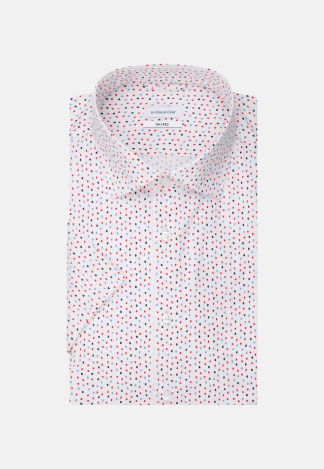 Poplin Short sleeve Business Shirt in Shaped with Kent-Collar in Red |  Seidensticker Onlineshop