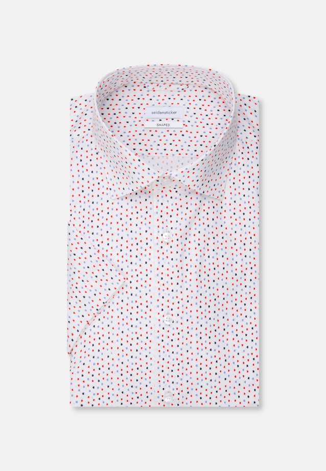 Shaped Business Hemd Print in Rot |  Seidensticker Onlineshop