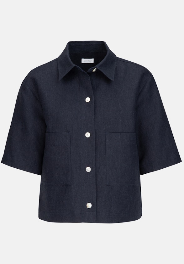 Collar Jacket in Dark Blue |  Seidensticker Onlineshop