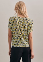 Short sleeve Poplin Shirt Blouse in Yellow |  Seidensticker Onlineshop