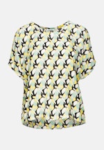 Short sleeve Poplin Shirt Blouse in Yellow |  Seidensticker Onlineshop