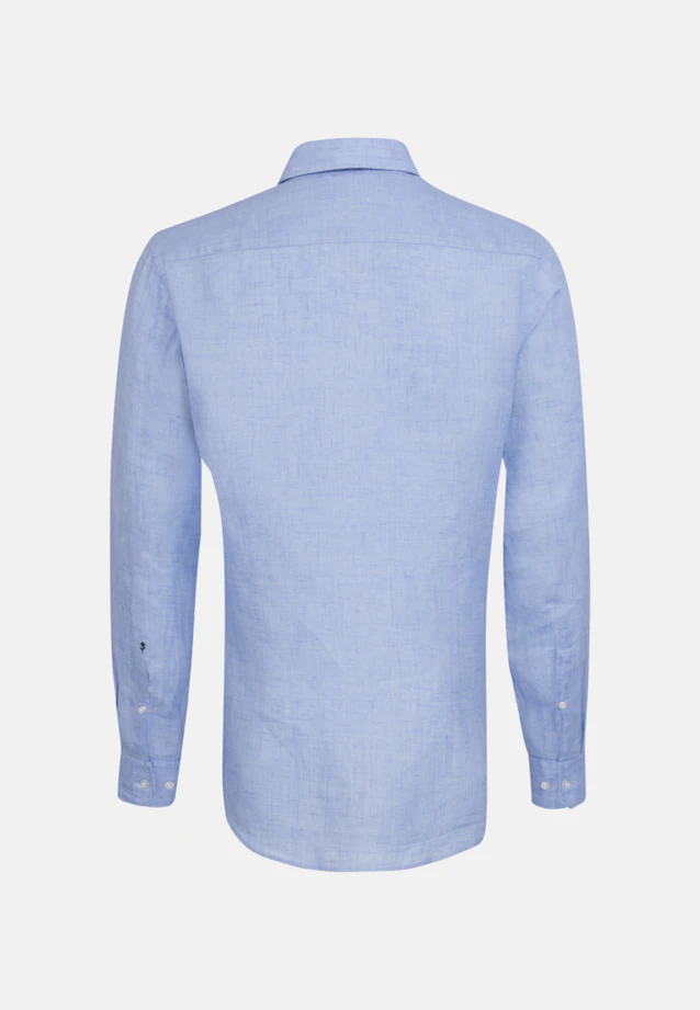 Slim Leinenhemd Uni in Hellblau |  Seidensticker Onlineshop
