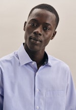 Regular Business Shirt Check in Light Blue |  Seidensticker Onlineshop