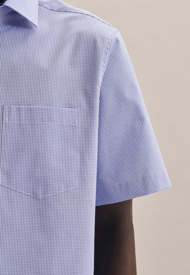 Regular Business Shirt Check in Light Blue |  Seidensticker Onlineshop