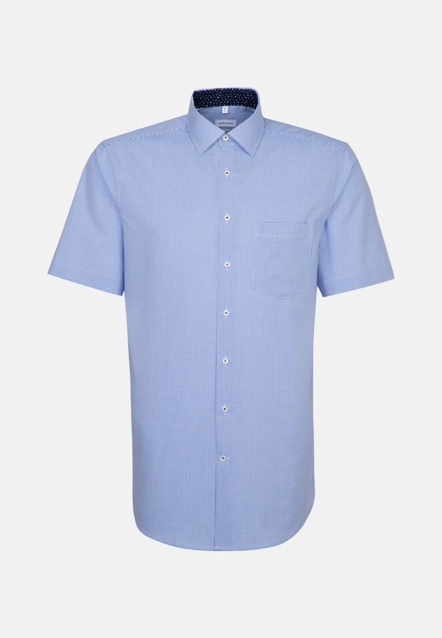 Regular Business Shirt Check in Light Blue |  Seidensticker Onlineshop