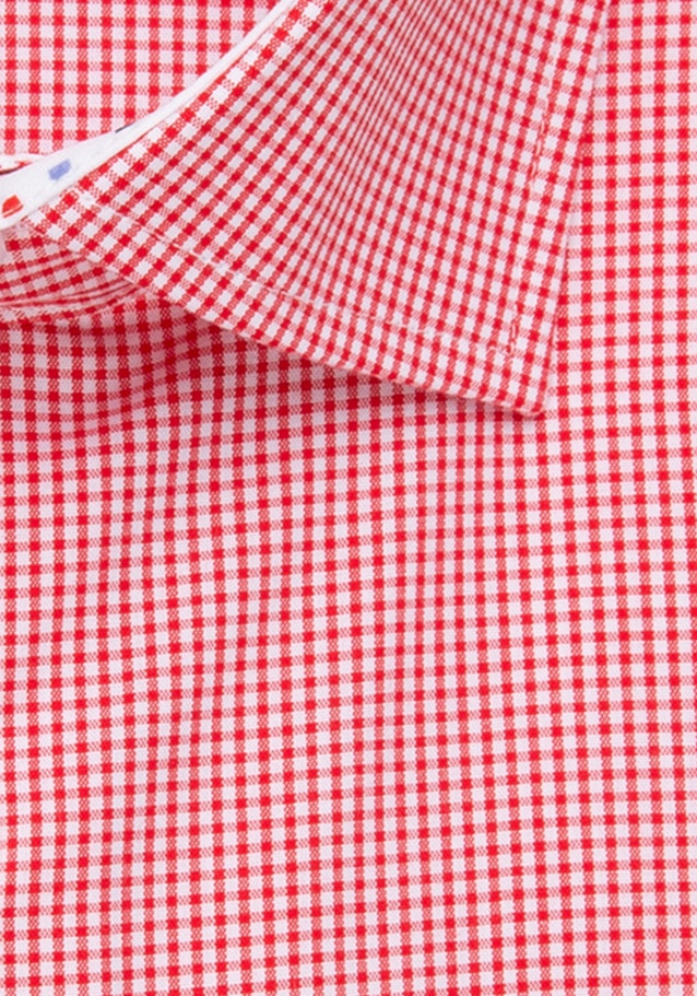 Non-iron Popeline Korte mouwen Business overhemd in Regular with Kentkraag in Rood |  Seidensticker Onlineshop