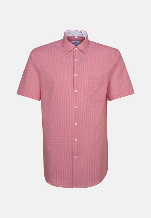 Regular Business Shirt Check in Red |  Seidensticker Onlineshop