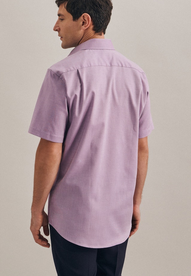 Regular Business Shirt Plain in Purple |  Seidensticker Onlineshop