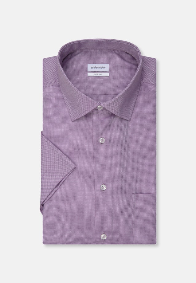 Regular Business Shirt Plain in Purple |  Seidensticker Onlineshop