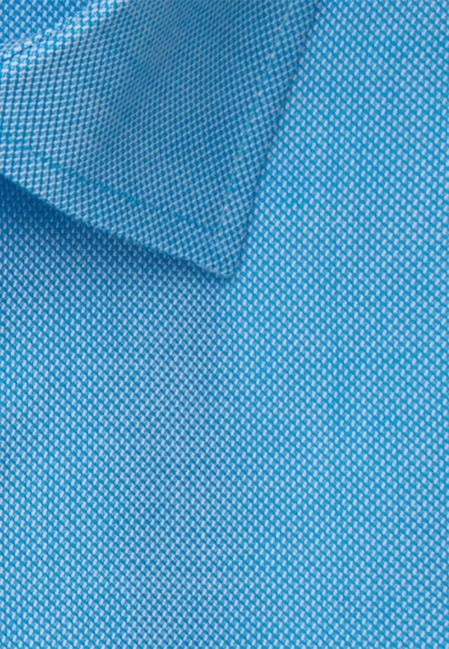 Non-iron Structure Short sleeve Business Shirt in Regular with Kent-Collar in Turquoise |  Seidensticker Onlineshop