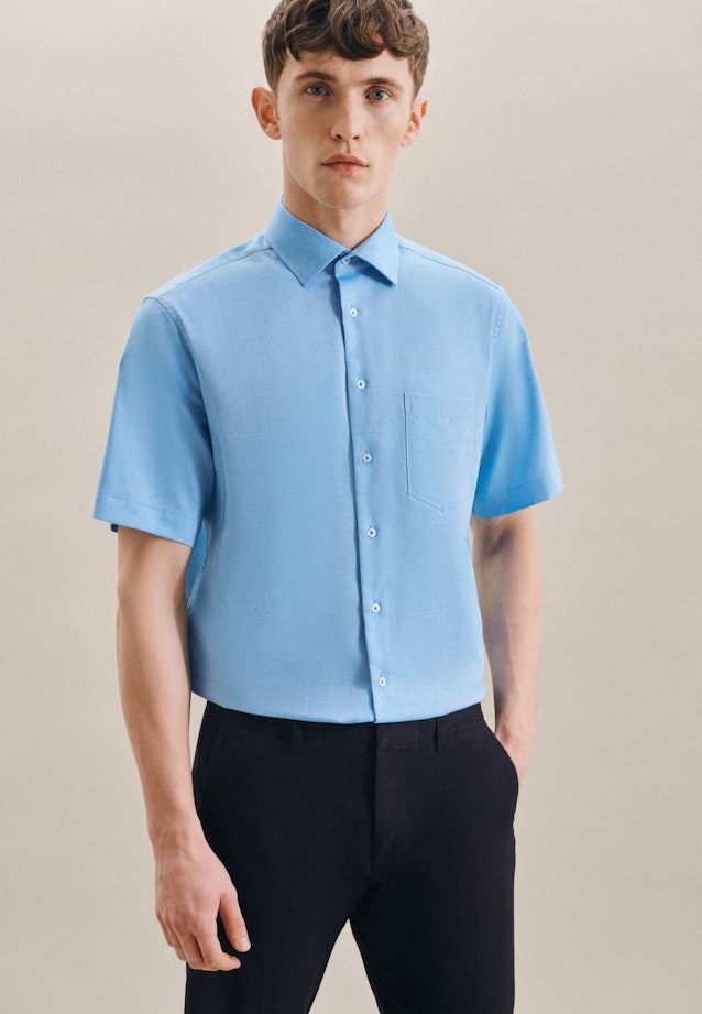 Regular Chemise Business uni in Turquoise |  Seidensticker Onlineshop