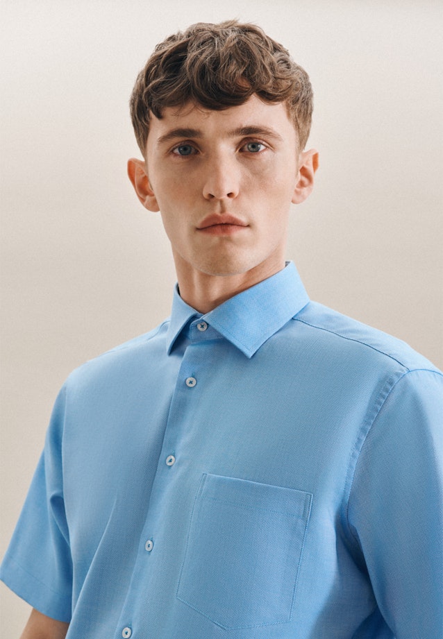 Regular Chemise Business uni in Turquoise |  Seidensticker Onlineshop