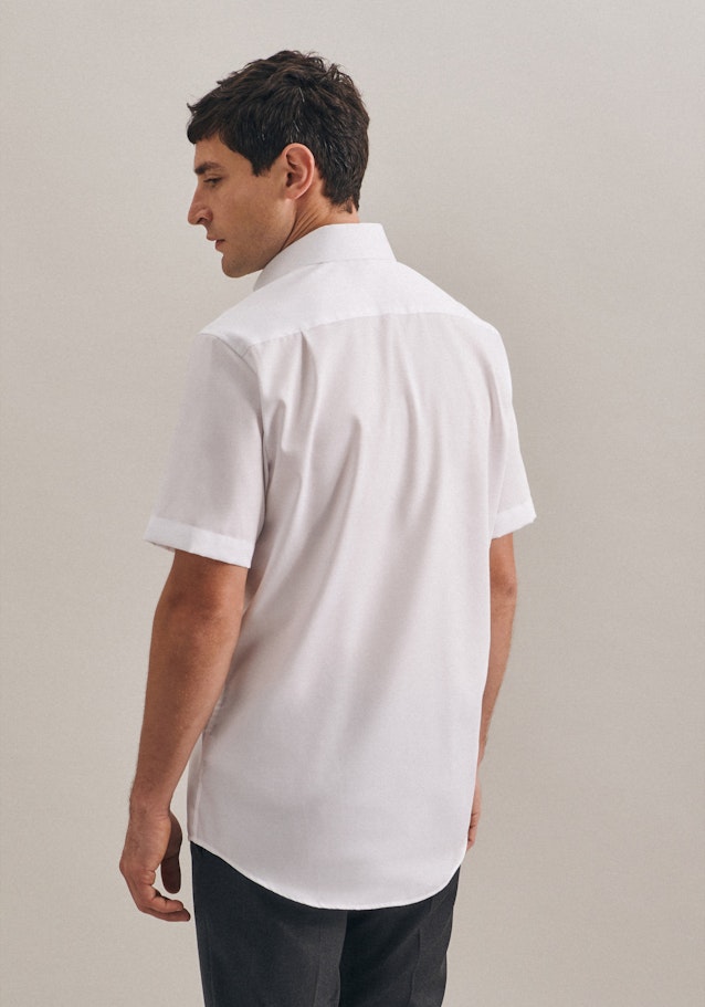 Non-iron Twill Short sleeve Business Shirt in Regular with Kent-Collar in White |  Seidensticker Onlineshop