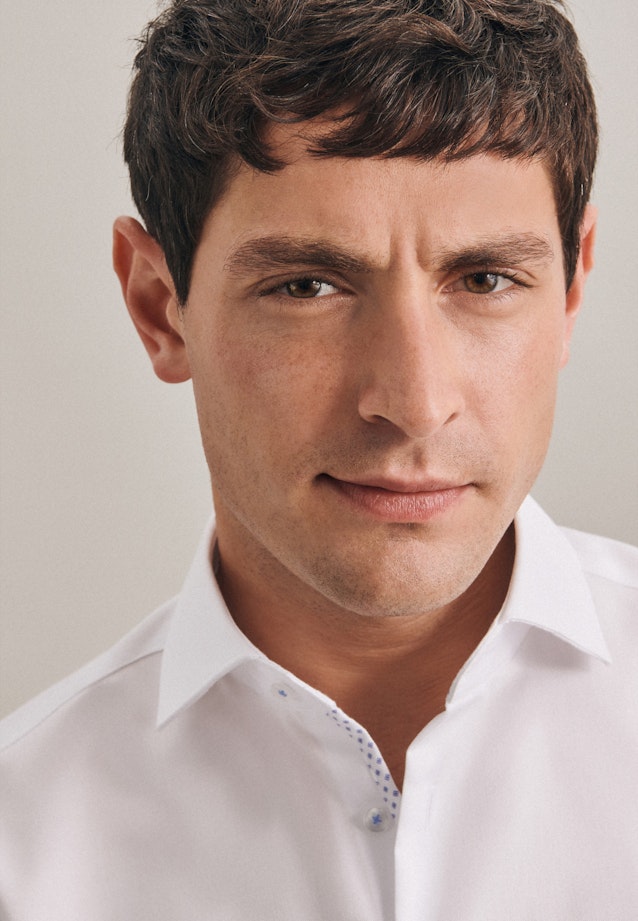 Regular Business Shirt Plain in White |  Seidensticker Onlineshop