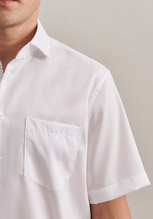 Non-iron Twill Short sleeve Business Shirt in Regular with Kent-Collar in White |  Seidensticker Onlineshop