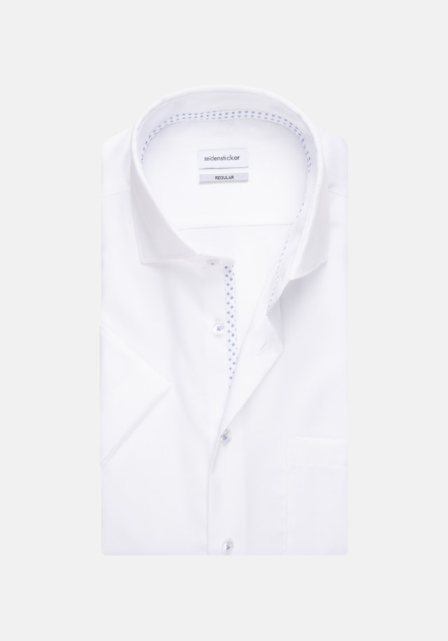 Non-iron Twill Short sleeve Business Shirt in Regular with Kent-Collar in White |  Seidensticker Onlineshop