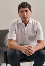 Regular Business Shirt Plain in White |  Seidensticker Onlineshop