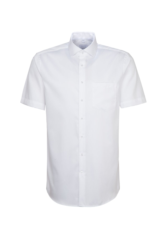 Chemise Business Regular Manche courte sans repassage in Blanc |  Seidensticker Onlineshop