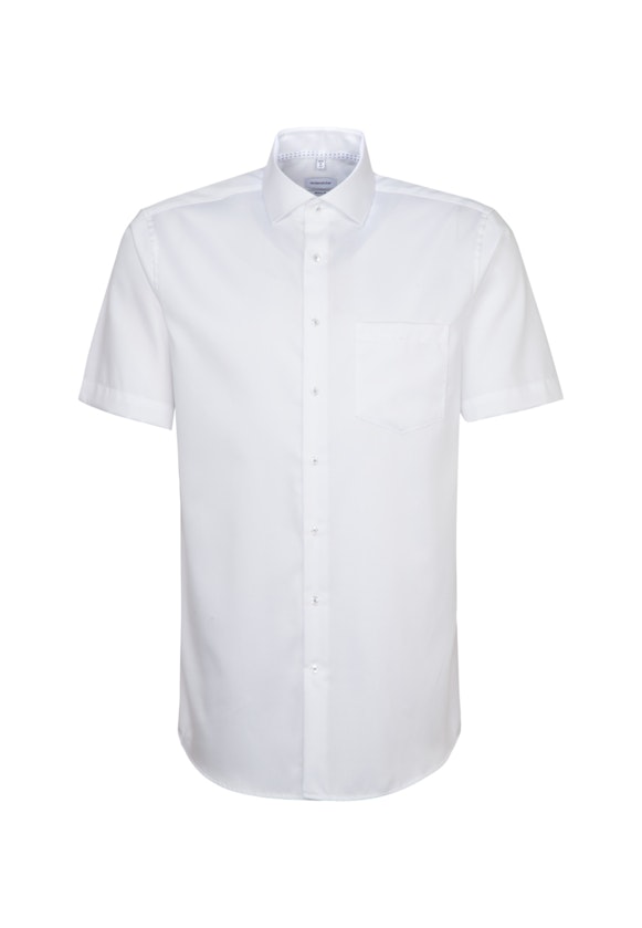 Regular Business Shirt Plain in White |  Seidensticker Onlineshop