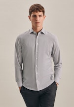 Slim Performancehemd Streifen in Dunkelblau |  Seidensticker Onlineshop