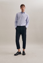 Slim Performancehemd Streifen in Hellblau |  Seidensticker Onlineshop