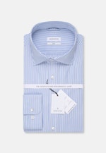 Slim Performancehemd Streifen in Hellblau |  Seidensticker Onlineshop