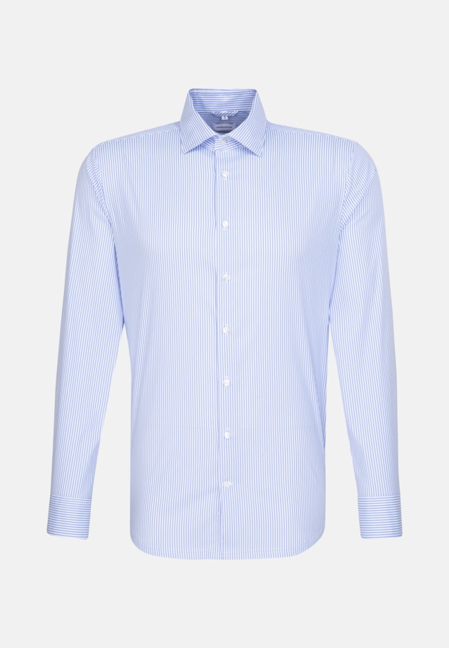 Slim Performancehemd Streifen in Hellblau |  Seidensticker Onlineshop