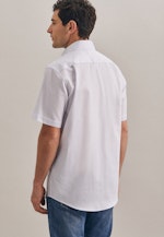 Regular Business Shirt Print in White |  Seidensticker Onlineshop