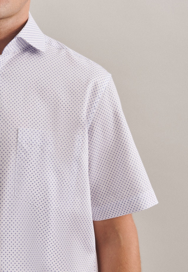 Regular Business Shirt Print in White |  Seidensticker Onlineshop