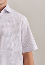 Regular Business Shirt Print in White |  Seidensticker Onlineshop