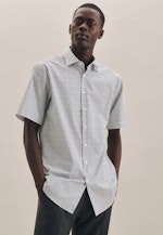 Regular Business Shirt Print in Green |  Seidensticker Onlineshop